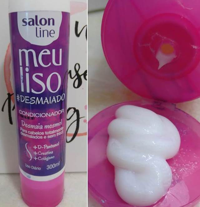 Condicionador Meu Liso Desmaiado da Salon Line.