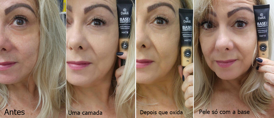 Base Dailus Matte Ultra Cobertura- resultado