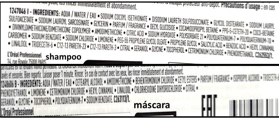 composição L’OREAL METAL DETOX