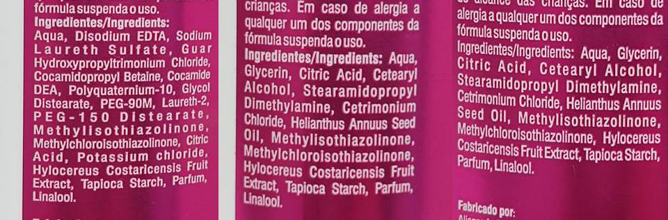 composição Linha Liso de Modelo da Left Cosméticos.
