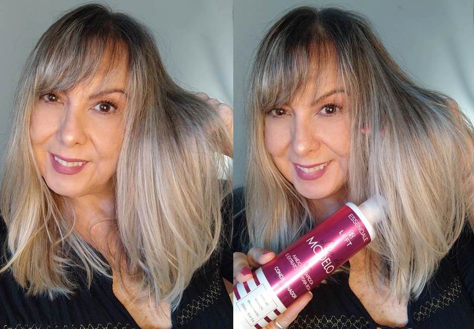 resultado Linha Liso de Modelo da Left Cosméticos.