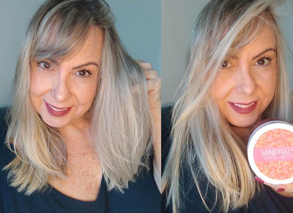resultado Máscara Nano Reposição Iônica Left Cosméticos.