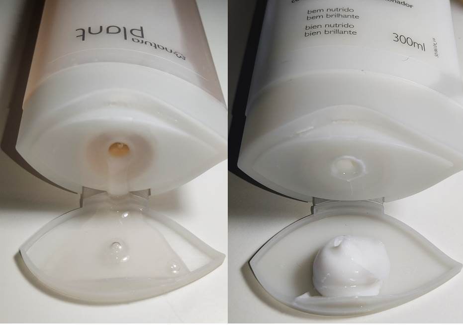 Óleos Nutritivos Natura Plant shampoo e condicionador.