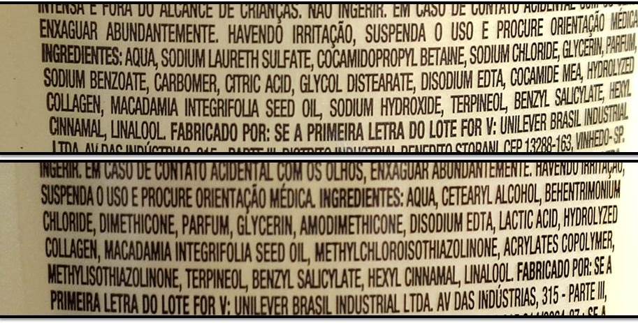composição Shampoo e Condicionador Seda Boom Hidratação Pro Curvatura.