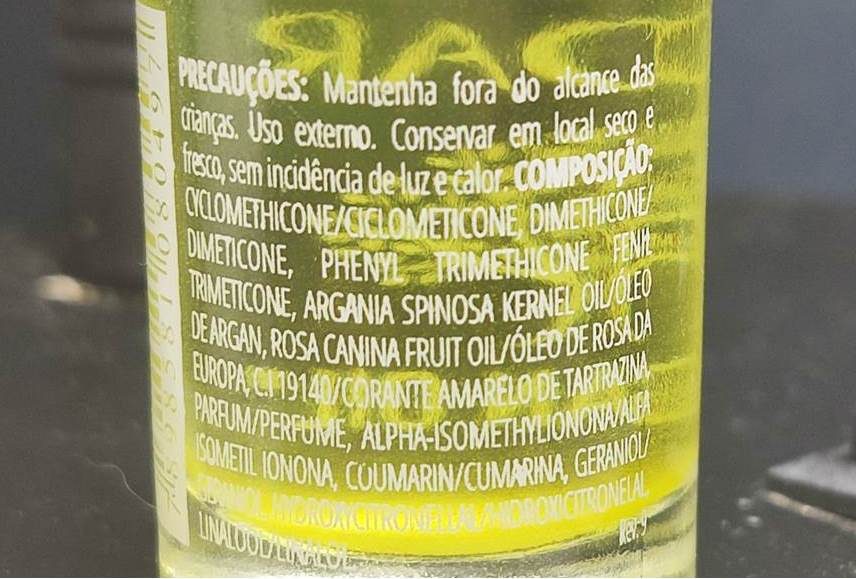 composição Argan Oil da Inoar