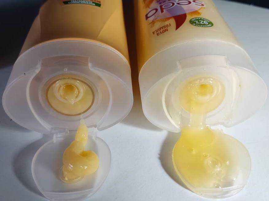 Shampoo e Condicionador Seda Mel e Aveia Força Anti-quebra.