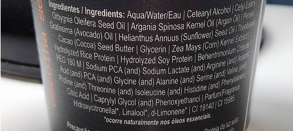 composição Dream Cream Lola Cosméticos