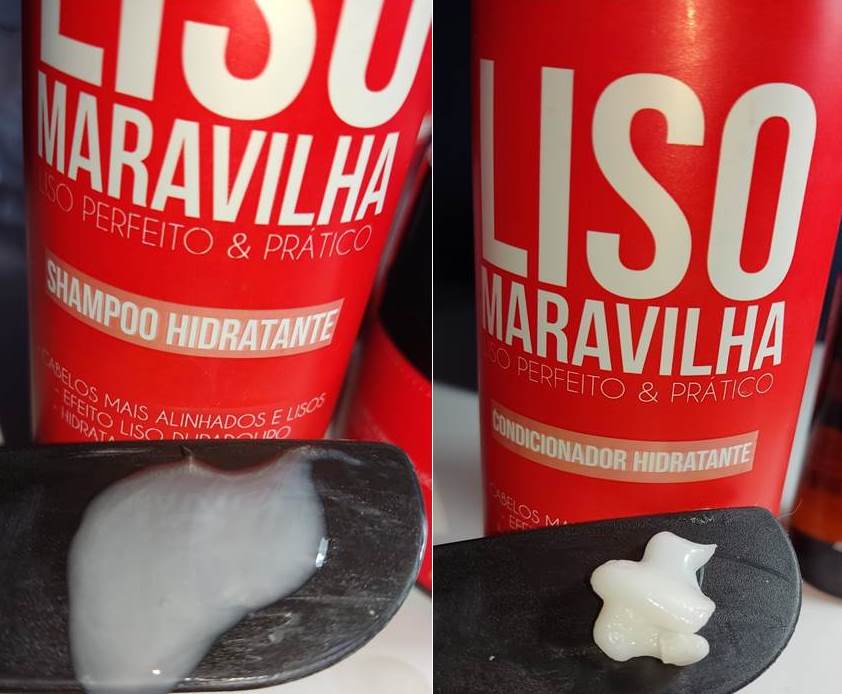SHAMPOO E CONDICIONADOR Linha Liso Maravilha da Widi Care.