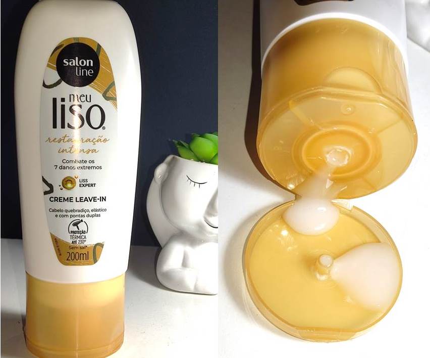 Liso Restauração Intensa Leave-in Salon Line.