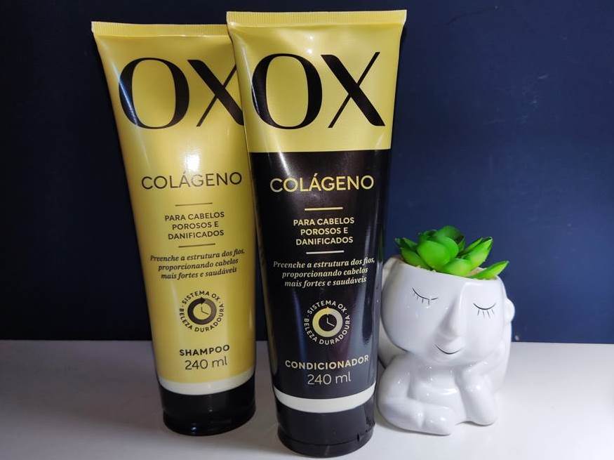 RESENHA Ox Colágeno Cabelos Porosos e Danificados.