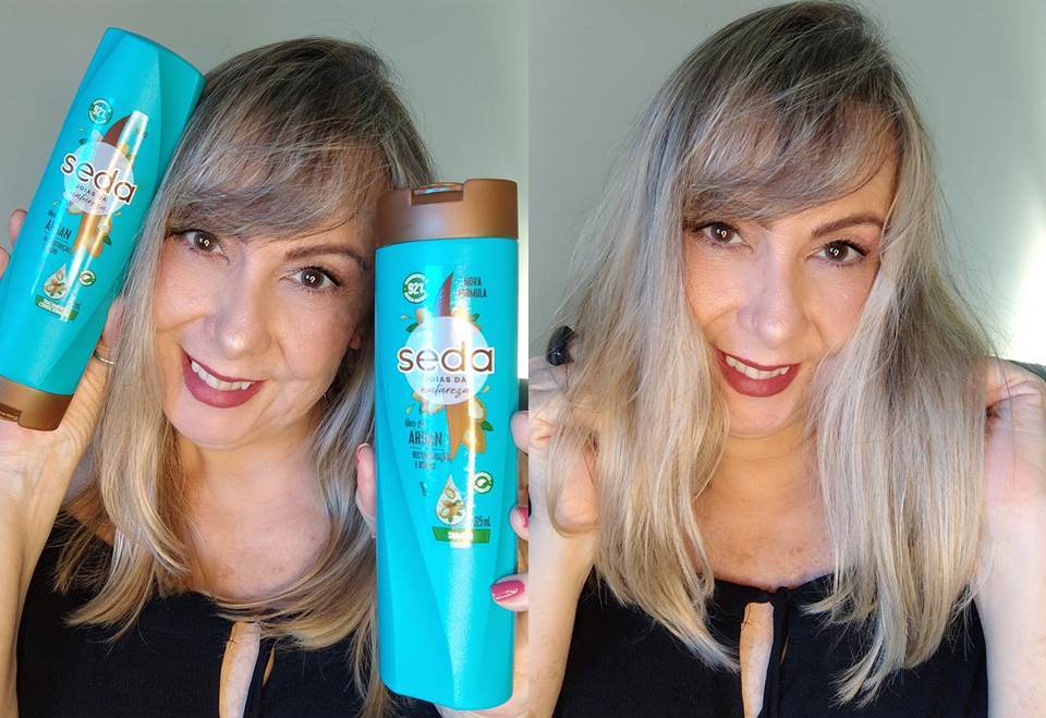 RESULTADO Shampoo e Condicionador Seda Óleo de Argan Joias da Natureza.