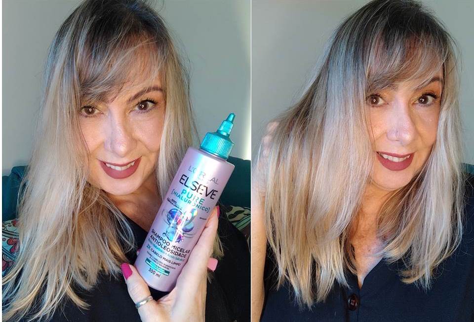 RESULTADO Shampoo Micelar Elseve Pure Hialurônico.