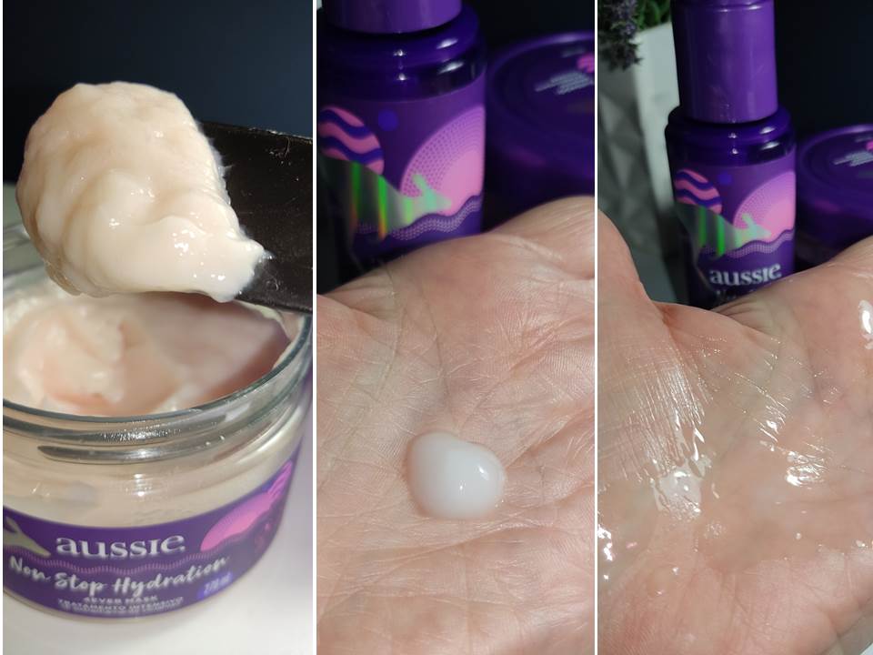 leave-in Máscara Aussie Non Stop Hydration.