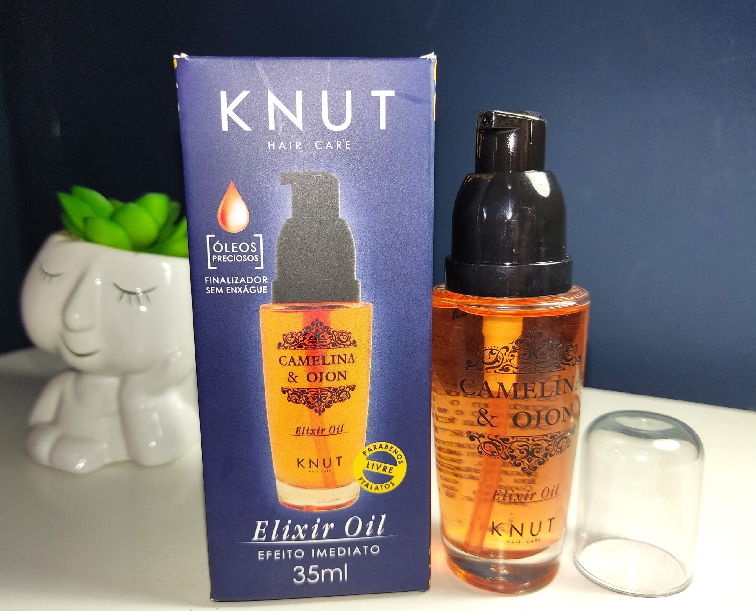 resenha Knut Elixir Oil Carmelina Ojon. 