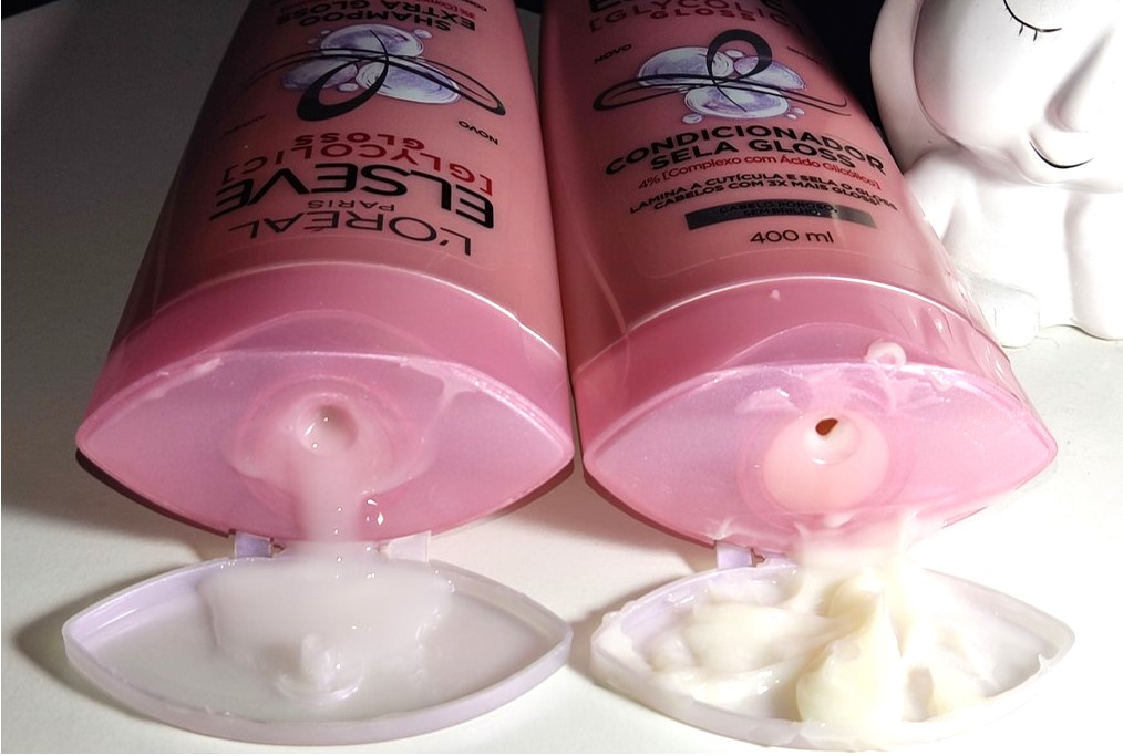 Shampoo e Condicionador Gycolic Gloss Elseve.  